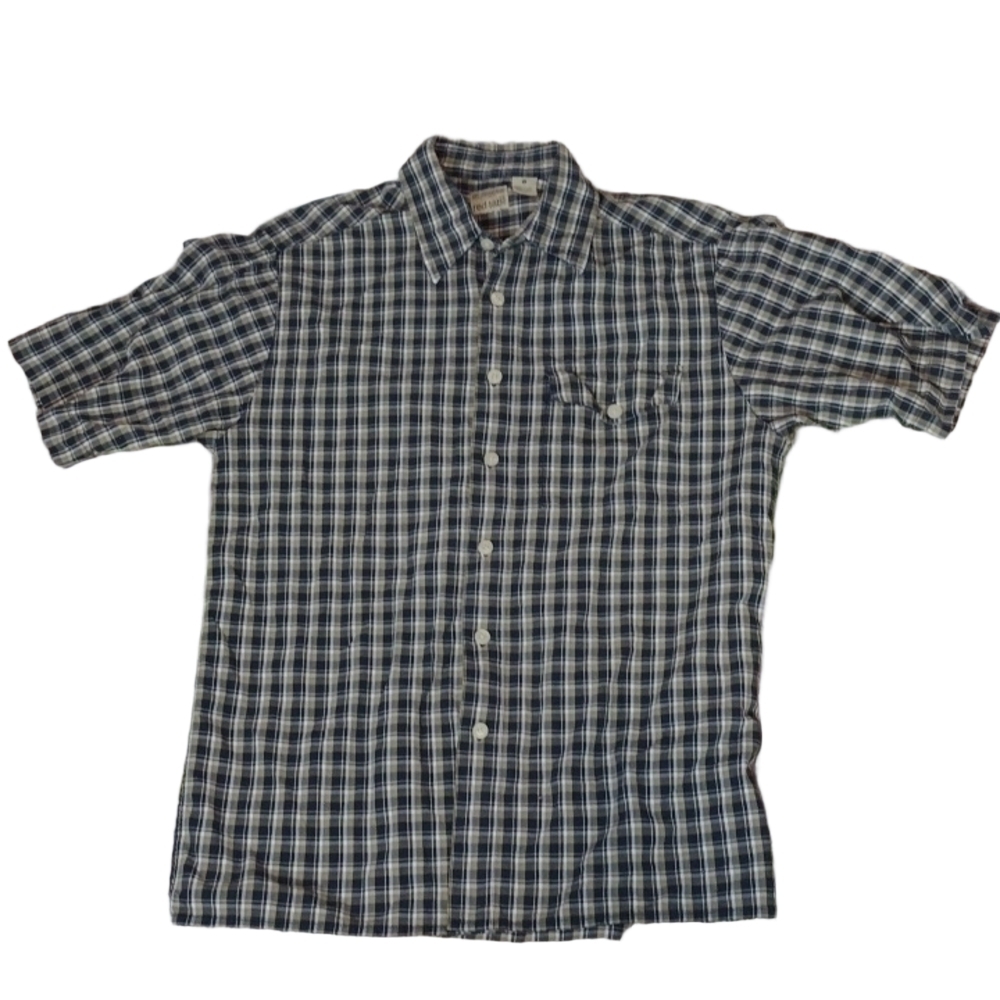 Levi's red tab navy plaid shirt size small